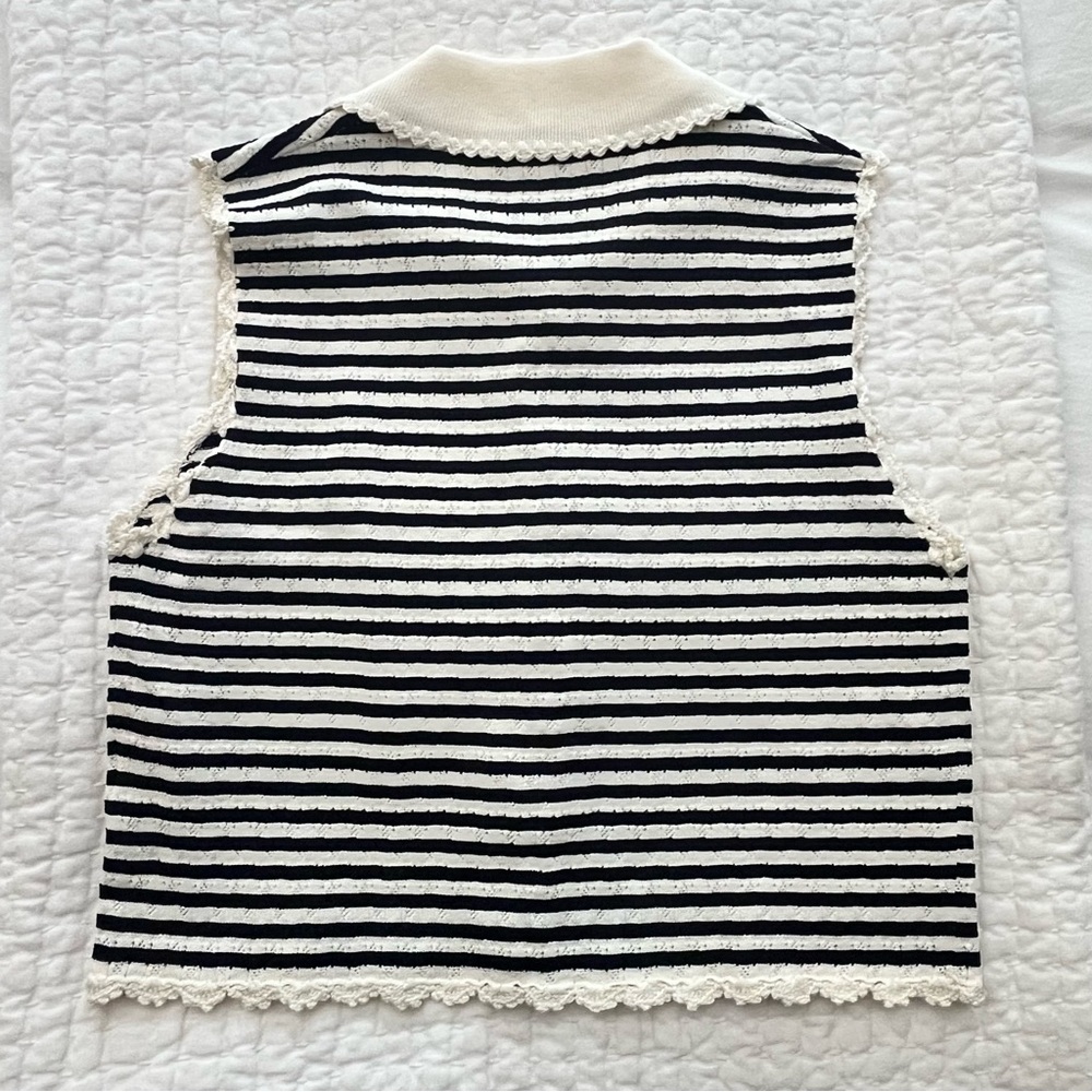 NWT SEA NY Addy Striped Knit Top - Picture 6 of 7